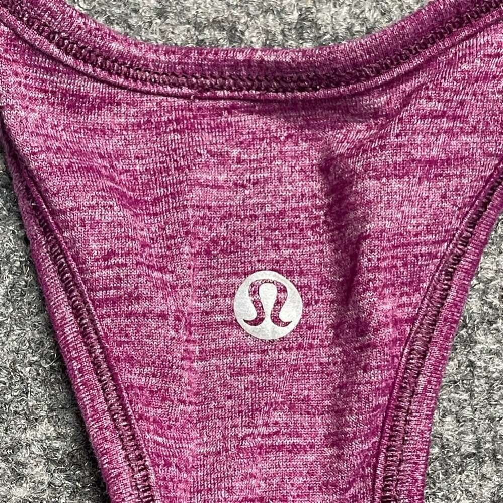 Lululemon Womens Tank Top Shirt Purple Sleeveless Scoop Neck Racerback Yoga 2 - Picture 2 of 8